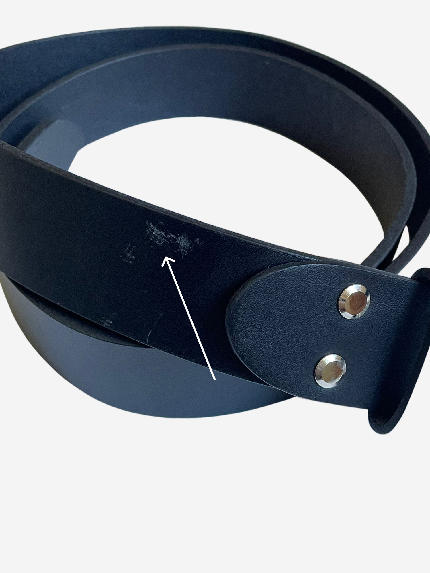 Ceinture en cuir Noir Pierrot x Vertical
