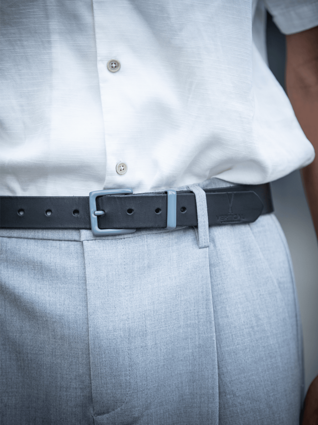 Ceinture en Cuir + 1 boucle colorée au choix - Pierrot
