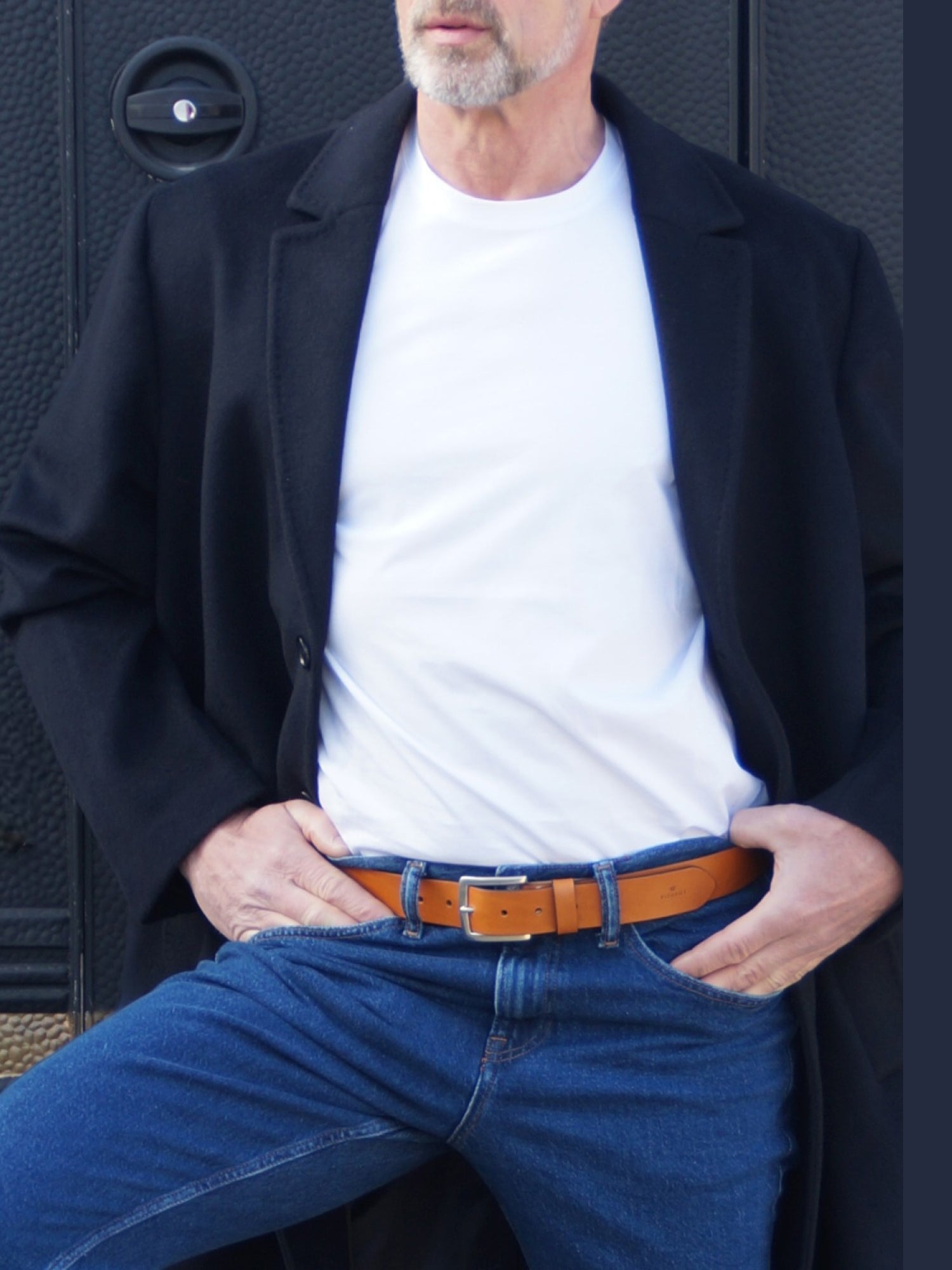 Ceinture en cuir - Pierrot