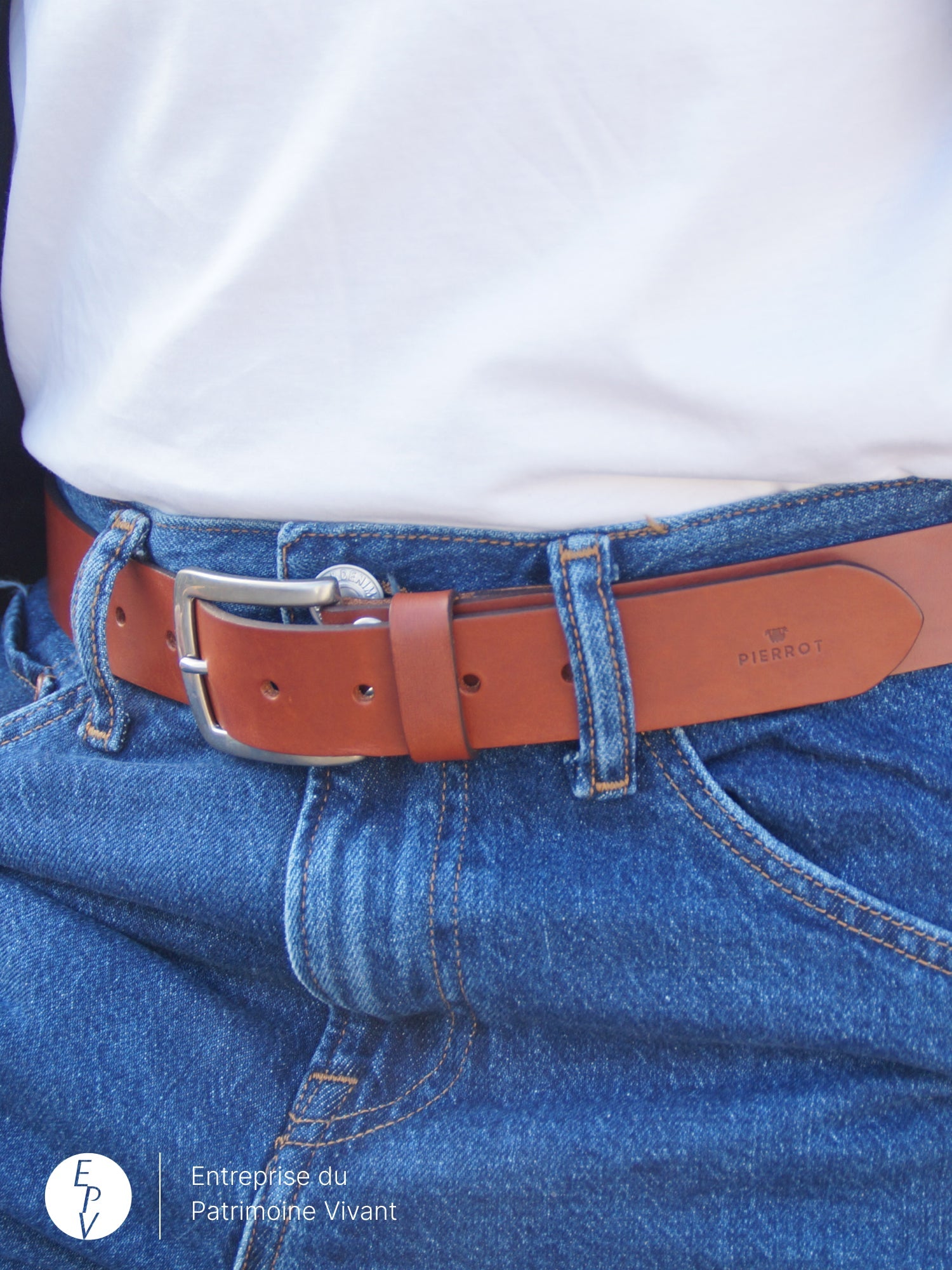 Ceinture en cuir - Pierrot