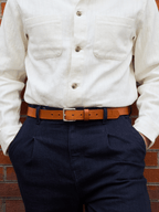 Ceinture en Cuir Vertical x Pierrot - Pierrot