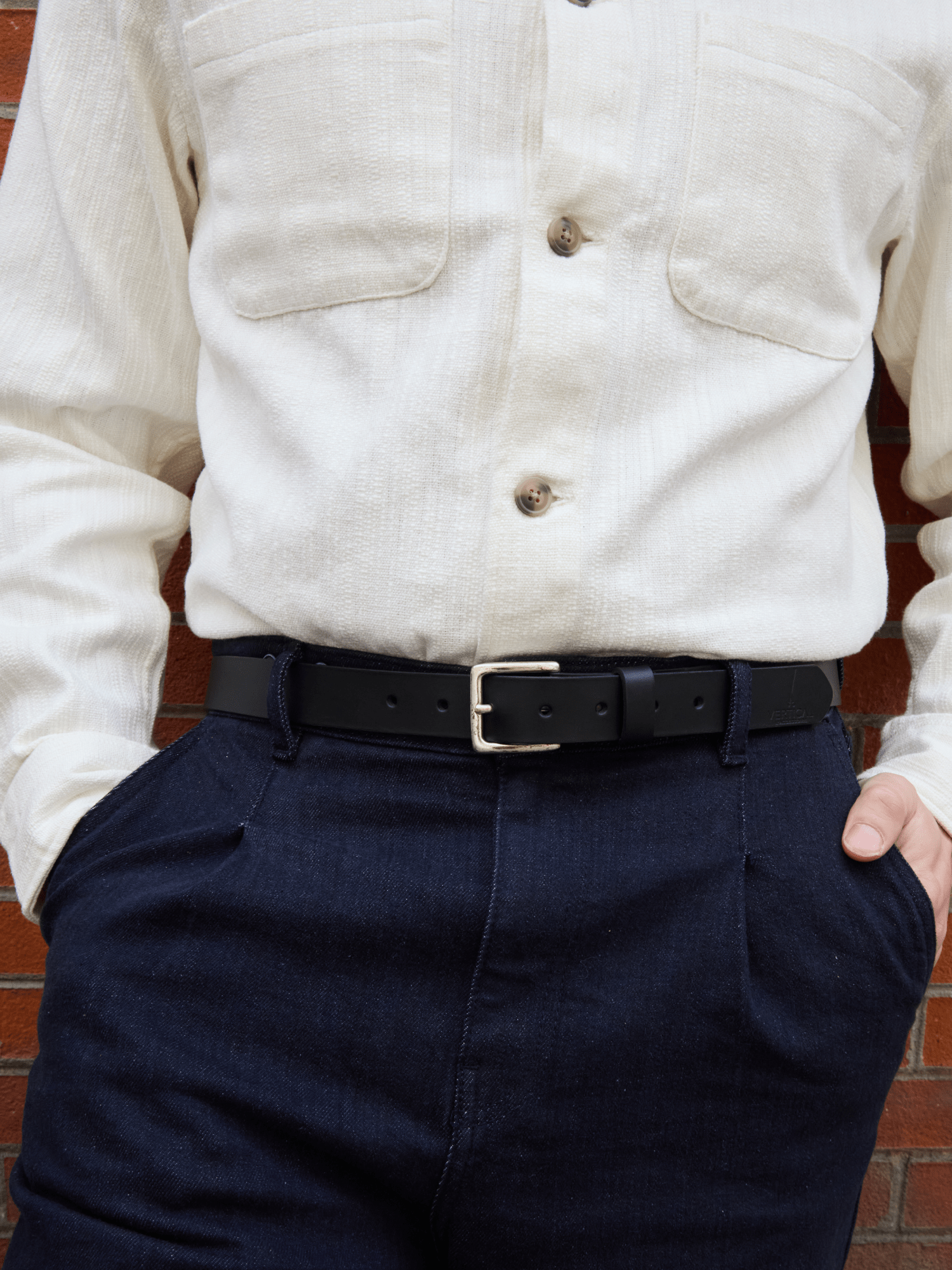 Ceinture en Cuir Vertical x Pierrot - Pierrot