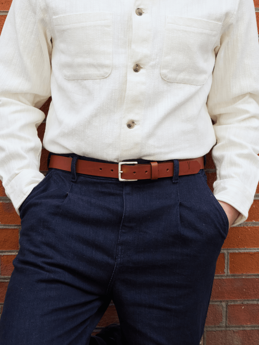 Ceinture en Cuir Vertical x Pierrot - Pierrot