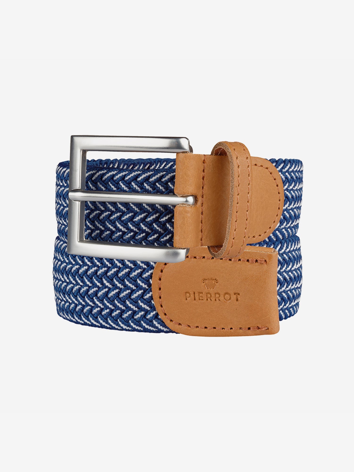 Ceinture élastique Tressée Décontractée - Bleu, Taille Unique (femme/homme)