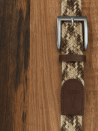 Ceinture tressée marron beige kaki Pierrot x Vertical - Pierrot