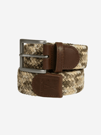 Ceinture tressée marron beige kaki Pierrot x Vertical - Pierrot