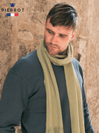 Écharpe en laine amande - Pierrot