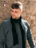 Écharpe en laine noir - Pierrot