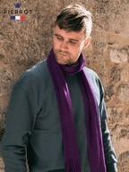 Écharpe en laine raisin - Pierrot