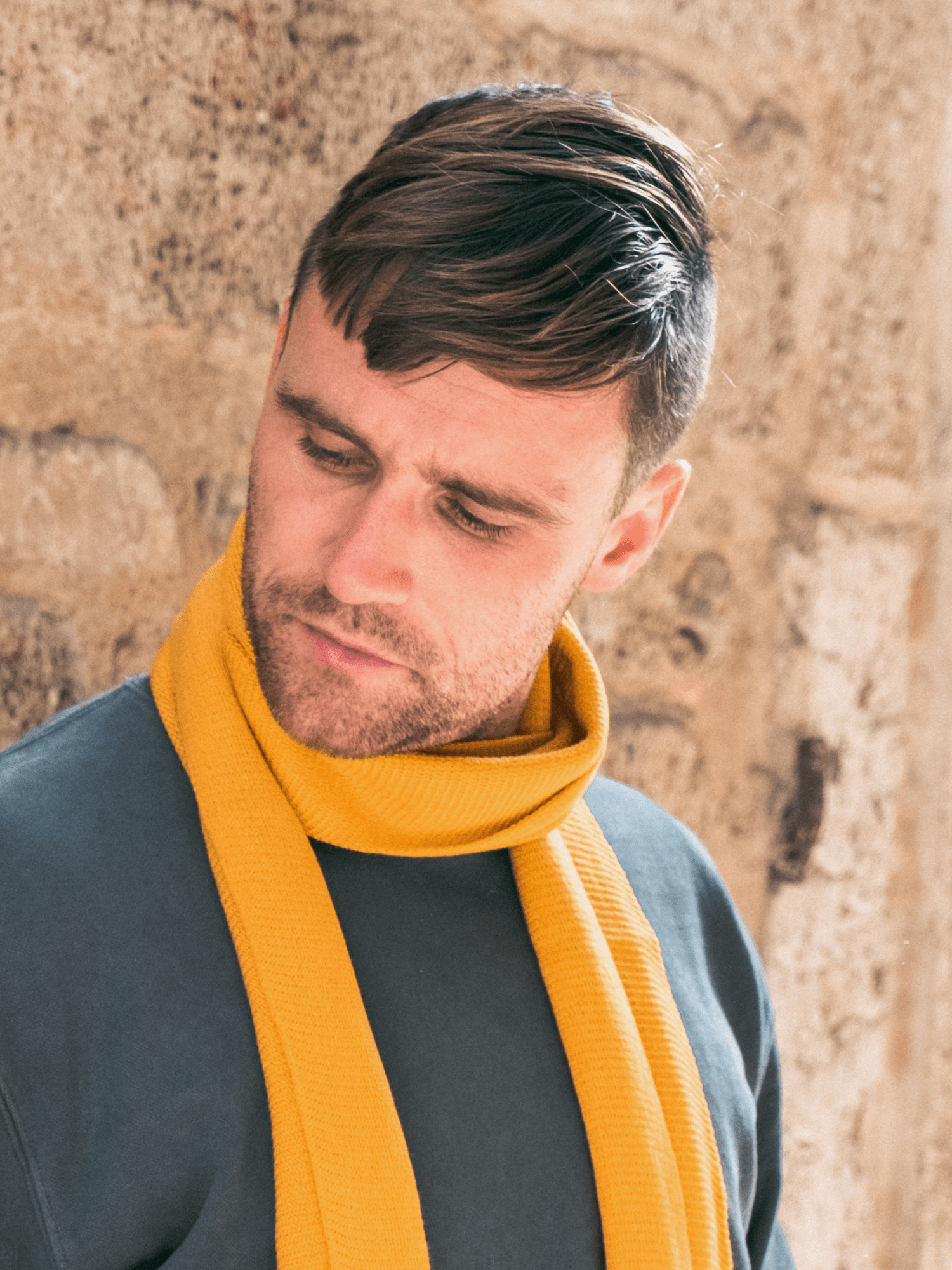 Écharpe en laine tournesol - Pierrot