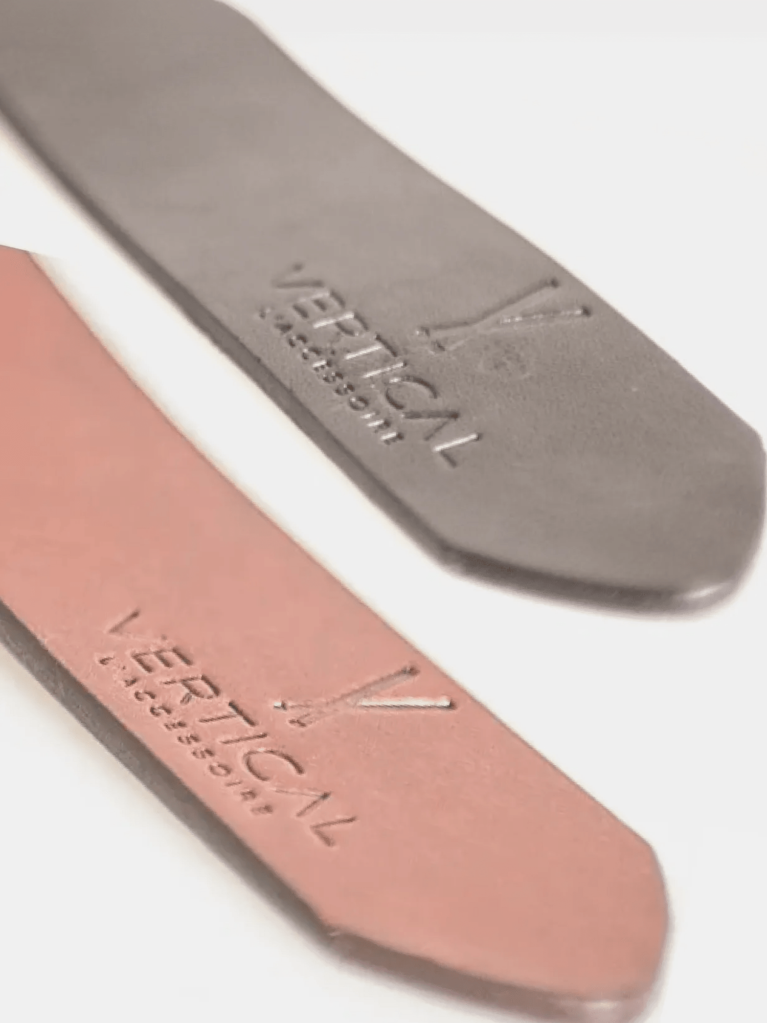 Pack de 2 ceintures en cuir noir / cognac Vertical - Pierrot