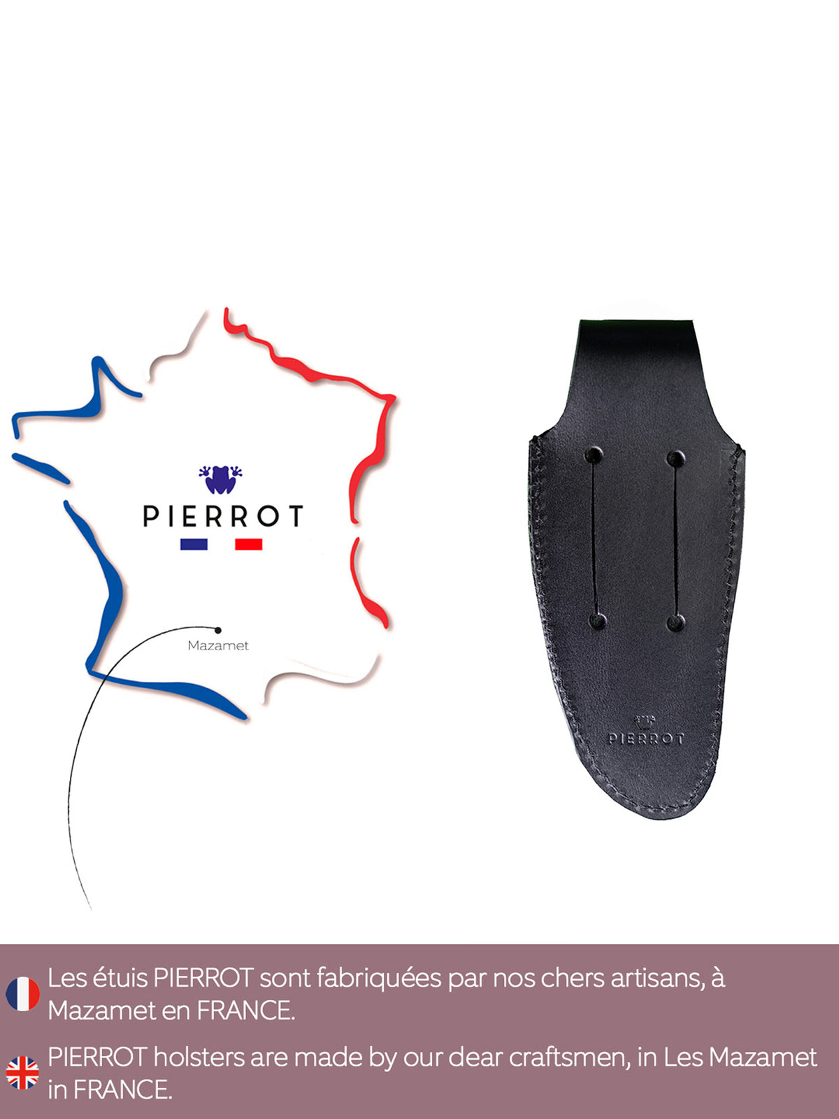 Etui à couteau Cognac Pierrot x Vertical