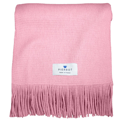 Écharpe en laine rose sorbet