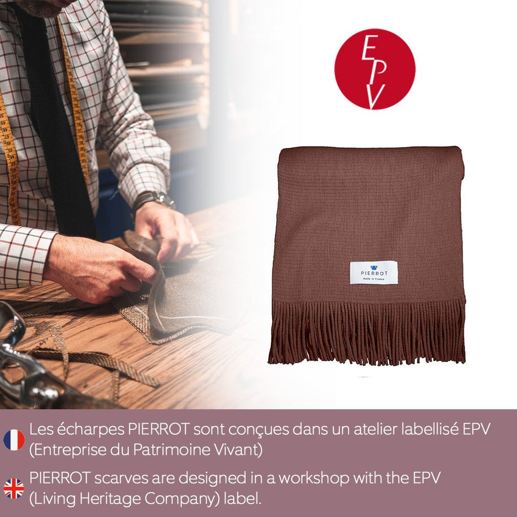 Écharpe en laine amande - Pierrot