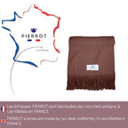 Écharpe en laine chocolat - Pierrot