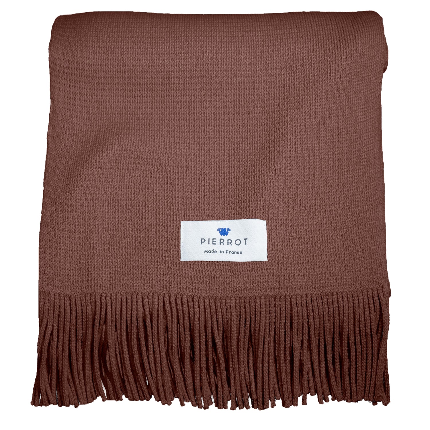 Écharpe en laine chocolat - Pierrot