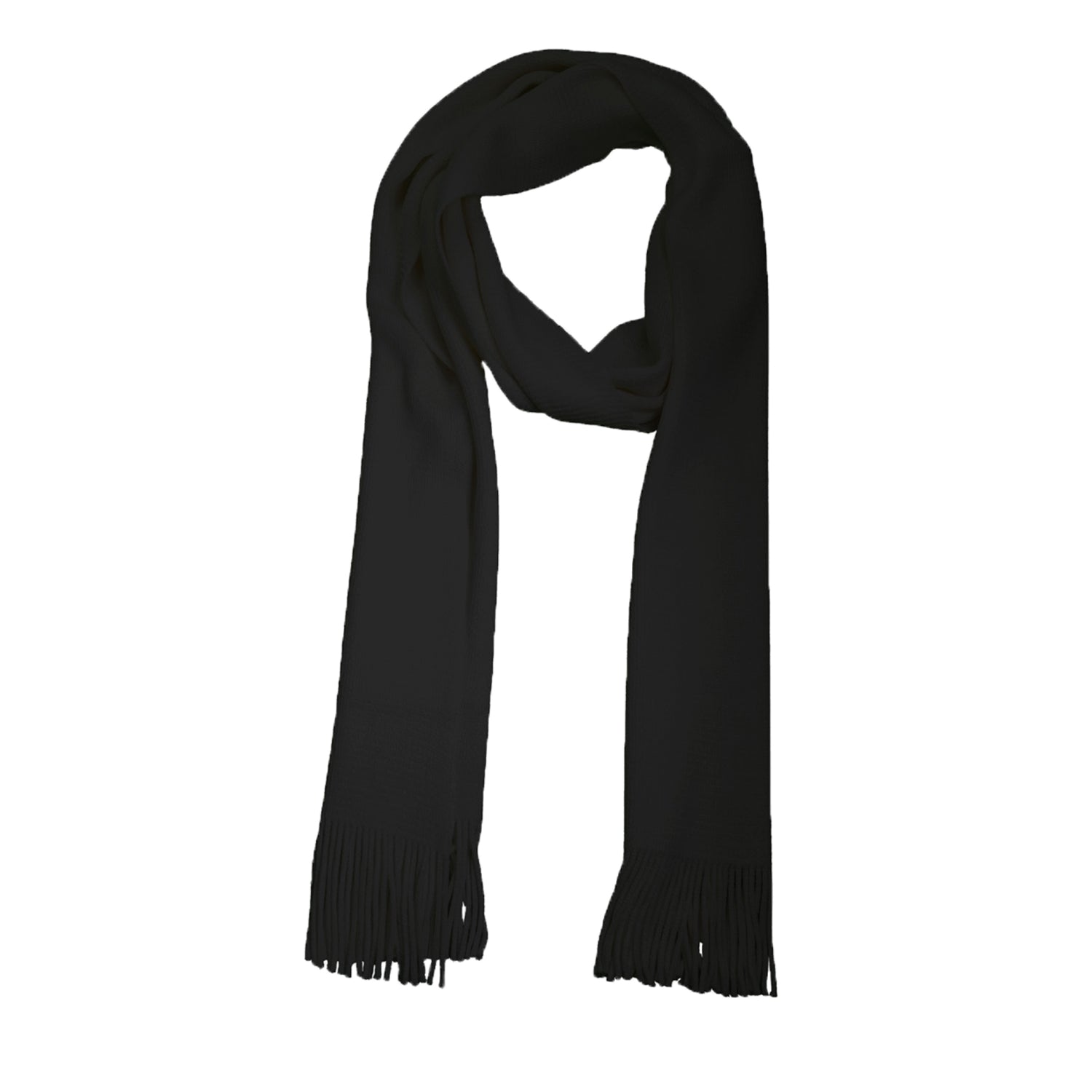 Écharpe en laine noir - Pierrot