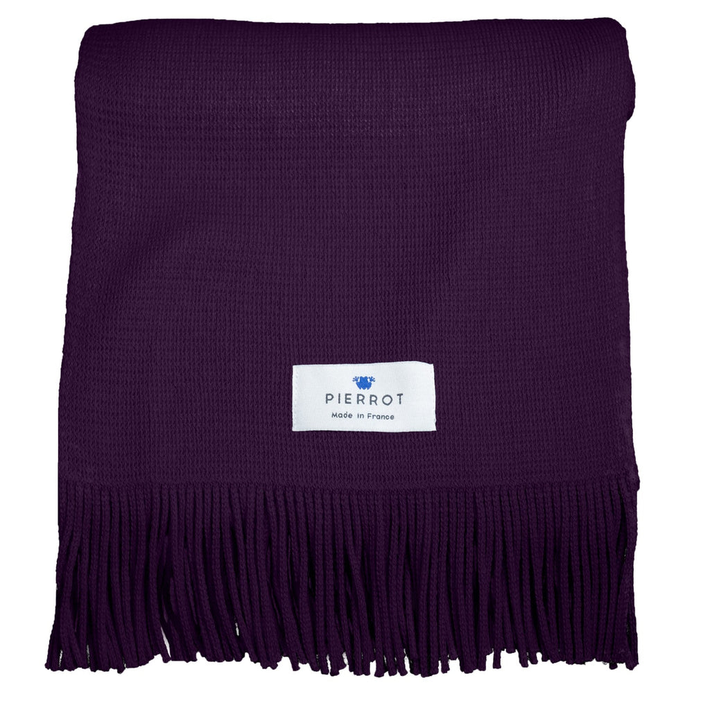 Écharpe en laine raisin - Pierrot